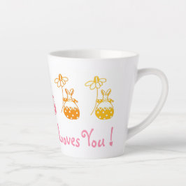 Taza De Café Latte ¡Algún Conejo Te Ama! Latte Mug