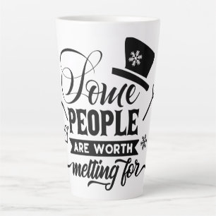 Taza De Café Latte algunas personas por las que vale la pena fundirse