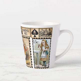 Taza De Café Latte Alice In Wonderland Latte Mug
