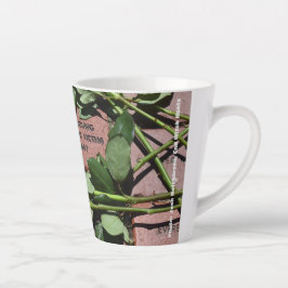 Taza De Café Latte Alice Young Memorial Brick with White Roses Mug