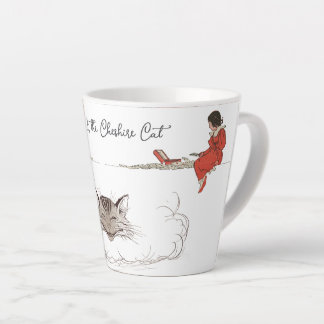 Taza De Café Latte Alicia ventilado y el gato de Cheshire