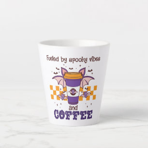 Taza De Café Latte Alimentado por vibrantes vibraciones y café
