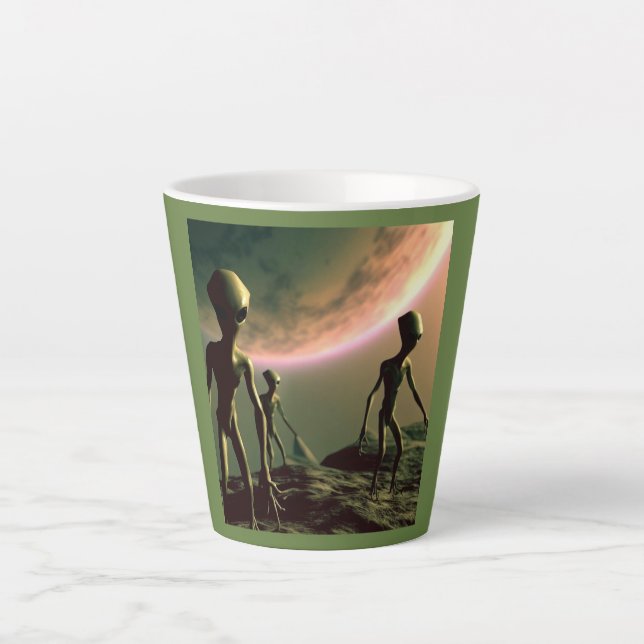 Taza De Café Latte Alimentos grises de SF 2 (Anverso)