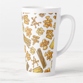 Taza De Café Latte "Alimentos y platos italianos más populares"