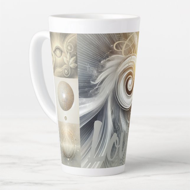 Taza De Café Latte Alineación (Ángulo izquierdo)