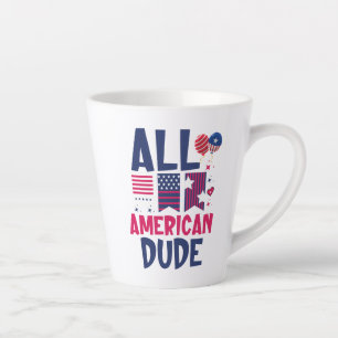 Taza De Café Latte All American Dude