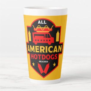 Taza De Café Latte All American Hotdogs Foodies