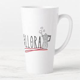 Taza De Café Latte Allora y Moka Espresso Maker
