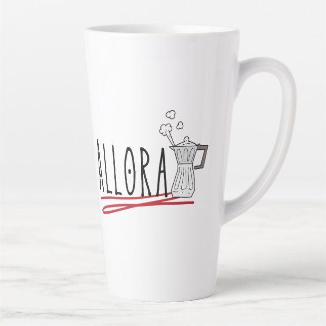 Taza De Café Latte Allora y Moka Espresso Maker (Derecha)