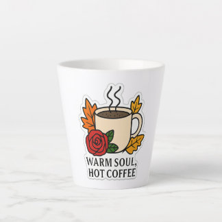Taza De Café Latte Alma cálida, café caliente - Otoño