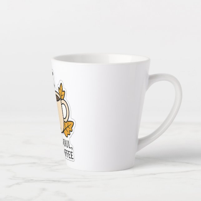 Taza De Café Latte Alma cálida, café caliente - Otoño (Derecha)