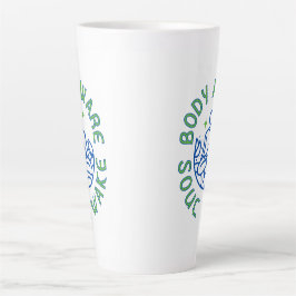 Taza De Café Latte Alma Despierta Cuerpo Consciente