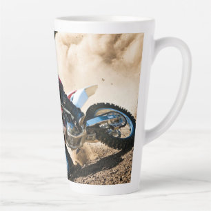 Taza De Café Latte almohada de lanzamiento de motocross