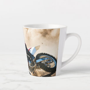 Taza De Café Latte almohada de lanzamiento de motocross