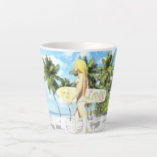 Taza De Café Latte Aloha 01