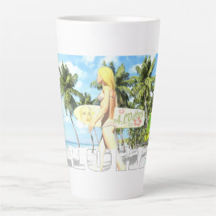 Taza De Café Latte Aloha 01 