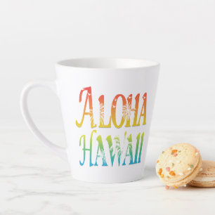 Taza De Café Latte Aloha Hawaii