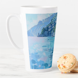 Taza De Café Latte Amalfi Blues