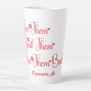 Taza De Café Latte Ámalos Mímalos Devuélvelos Abuela Divertido