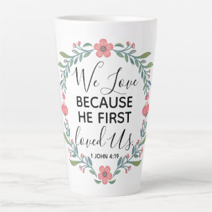 Taza De Café Latte Amamos Porque Primero Nos Amó