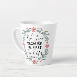 Taza De Café Latte Amamos Porque Primero Nos Amó