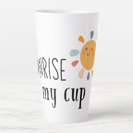 Taza De Café Latte Amanecer en la Copa de diseño de mi Copa, cálida y
