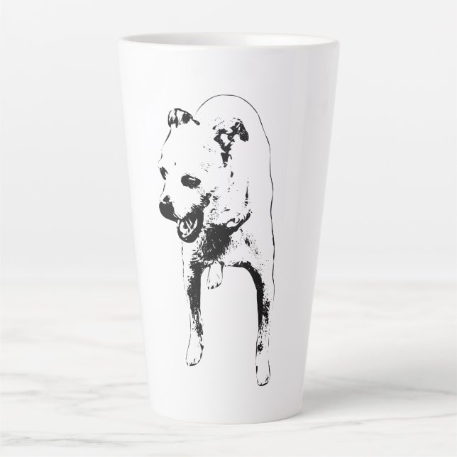 Taza De Café Latte Amanecer tenebroso en el brillo de la cosecha (Anverso)