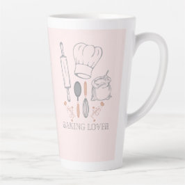 Taza De Café Latte amante de la panadería