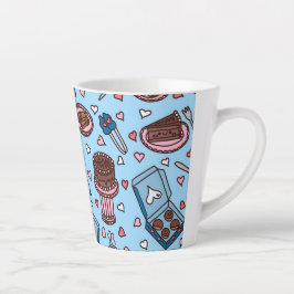Taza De Café Latte Amante del chocolate lindo