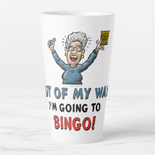 Taza De Café Latte Amantes de Bingo