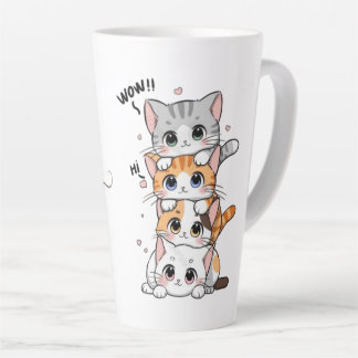 Taza De Café Latte Amantes de los gatos