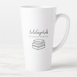 Taza De Café Latte 'Amantes de los libros' Lectores Escritores Maestr