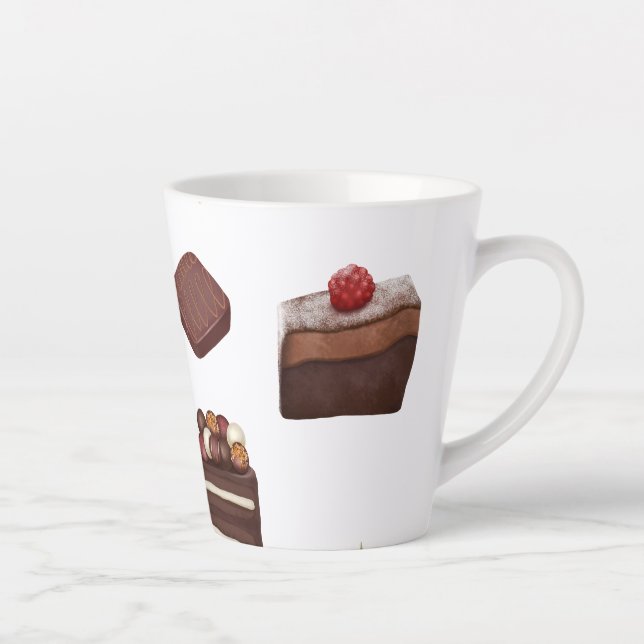 Taza De Café Latte Amantes del chocolate (Derecha)