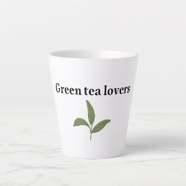 Taza De Café Latte Amantes del té verde caliente