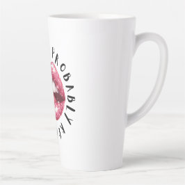 Taza De Café Latte Amantes divertidos de libros que probablemente est