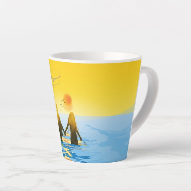 Taza De Café Latte Amar (Ángulo derecho)