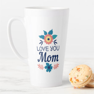 Taza De Café Latte Amar a mamá   Día de la Madre