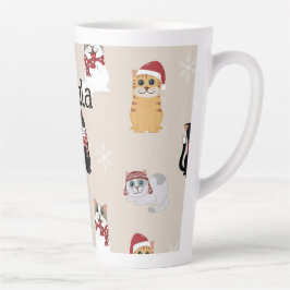 Taza De Café Latte Amar a mis gatos