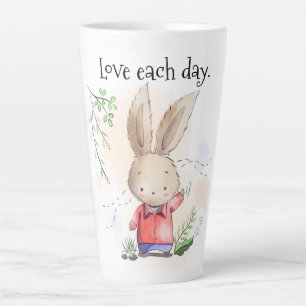 Taza De Café Latte Amar cada día latte mug