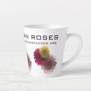 Taza De Café Latte Amarillo agradable y Rosa para Latte Mug