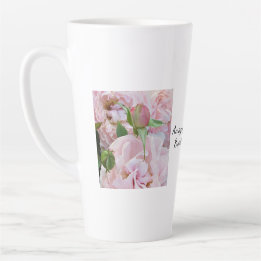 Taza De Café Latte Amazing Grace Roses Latte Mug SVG
