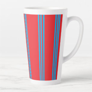 Taza De Café Latte Ámbar Azul