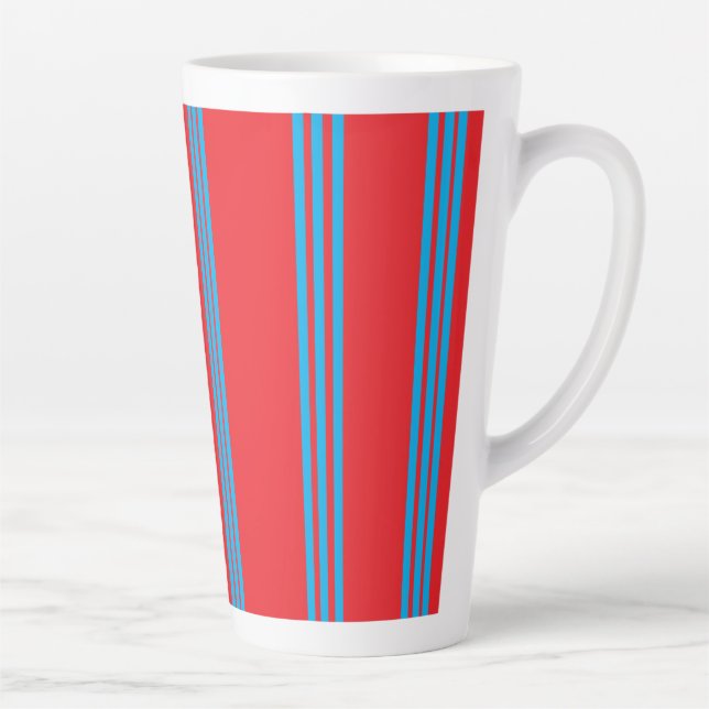 Taza De Café Latte Ámbar Azul (Derecha)