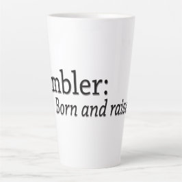 Taza De Café Latte Ambler nacido y criado