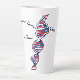Taza De Café Latte América Corre Profundo
