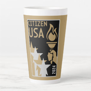 Taza De Café Latte American Citizenship Gifts