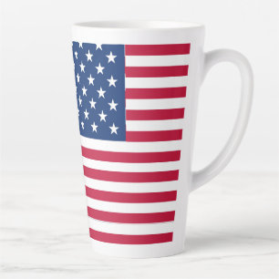 Taza De Café Latte American Flag Pride Design-76353