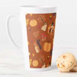 Taza De Café Latte Amigos de Otoño