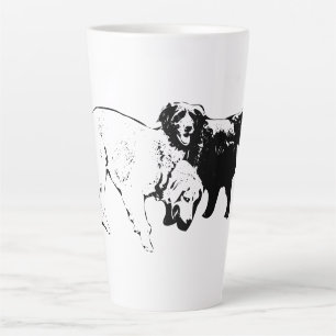 Taza De Café Latte Amigos en el camino de Leafy