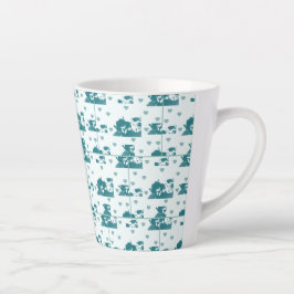 Taza De Café Latte Amigos Felinos.